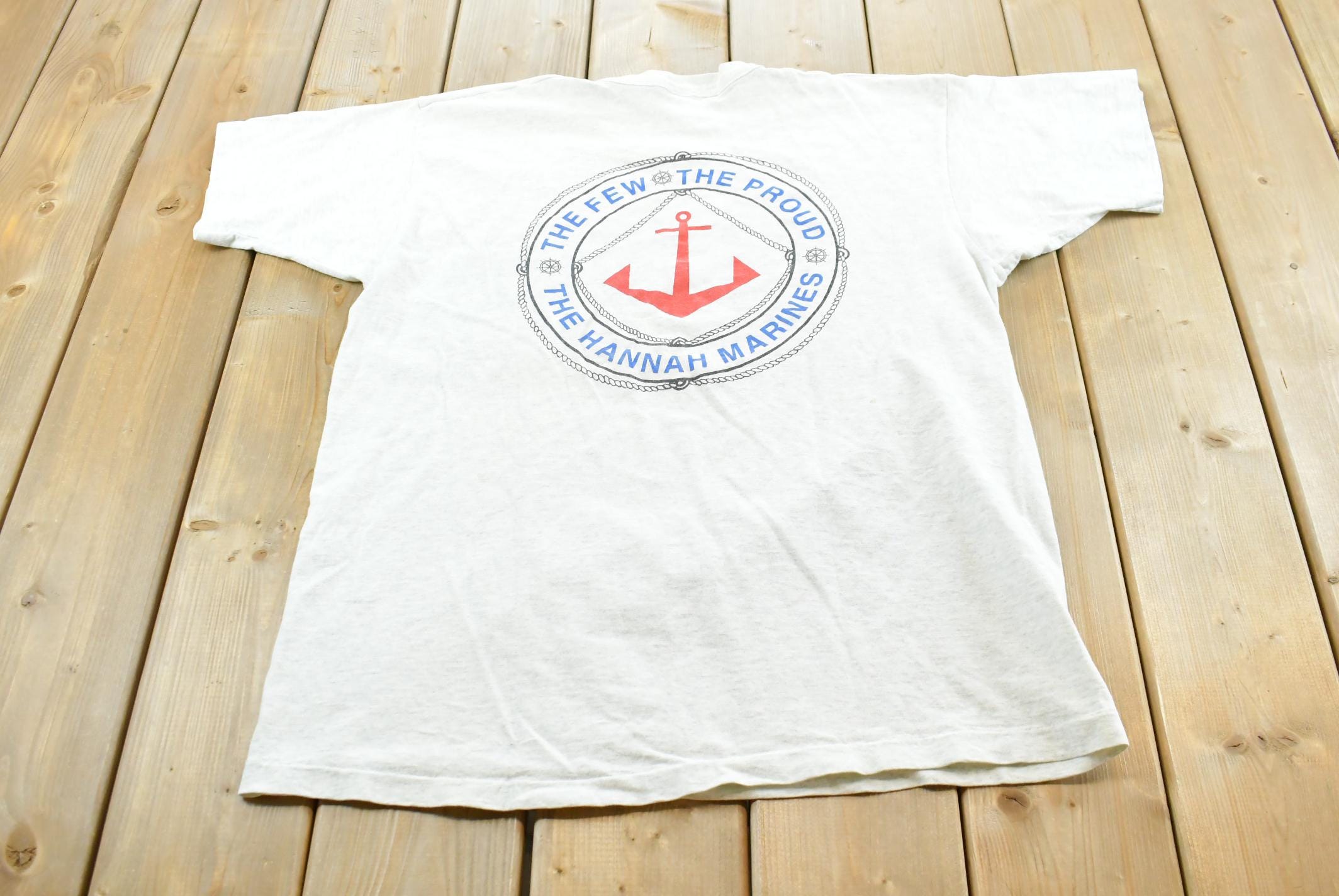 Vintage 1990s Hannah Marines Tugboat Promotional T Shirt Mens L
