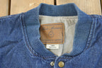 Vintage 1990s Goodyear Denim Varsity Jacket Men's L /