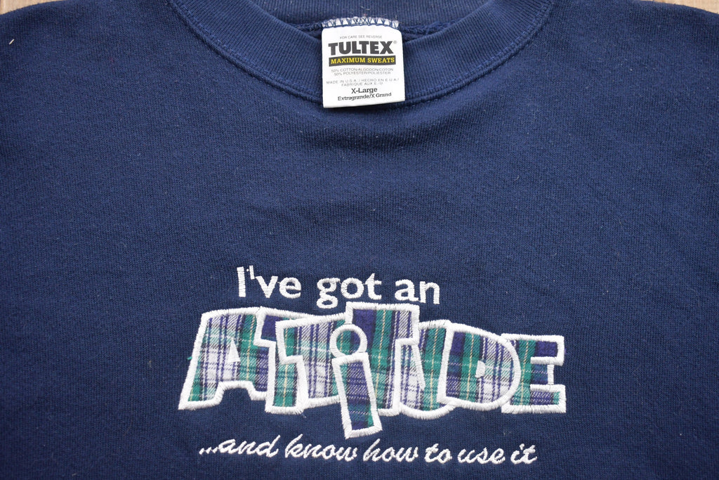 Vintage 1990s "I've got an Attitude" Crewneck Sweatshirt