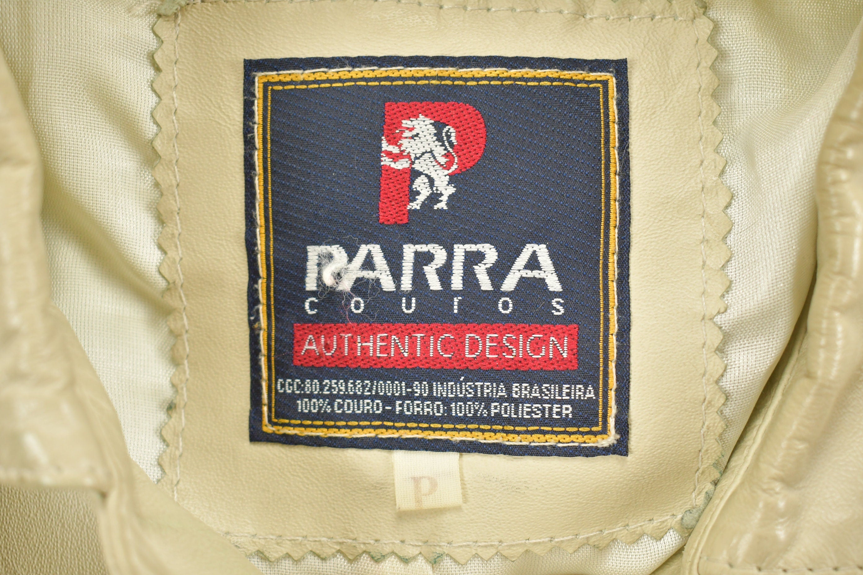 Vintage 1980s Parra Couros Leather Jacket
