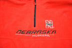 Vintage 1990s NFL Nebraska Huskers Fleece Quarter Zip Up Sweatshirt