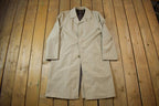 Vintage 1990s C&A Made in England Single Breasted Trench Coat - 38R
