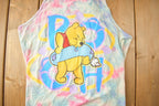 Vintage 1990s Winnie The Pooh Graphic Tie Dye Tank Top