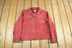 Vintage 1990's Christopher & Banks Pig Leather Jacket Womens Medium