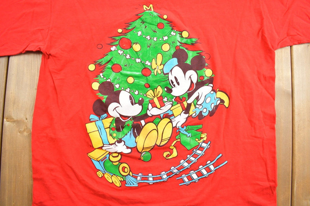 Vintage 1990s Disney Cartoon Promo T-Shirt  90s Graphic Tee  Vintage Mickey Mouse  Made In USA  90s Disney Tee