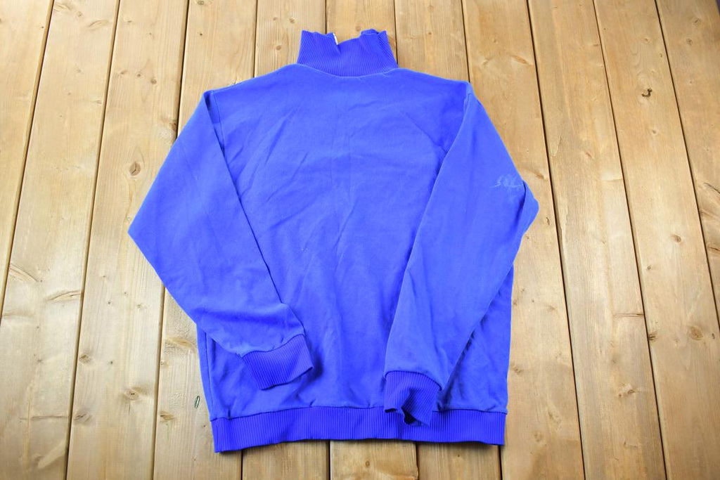 Vintage 1980s Janus Of Norway Souvenir Quarter Zip Sweatshirt Made In Norway
