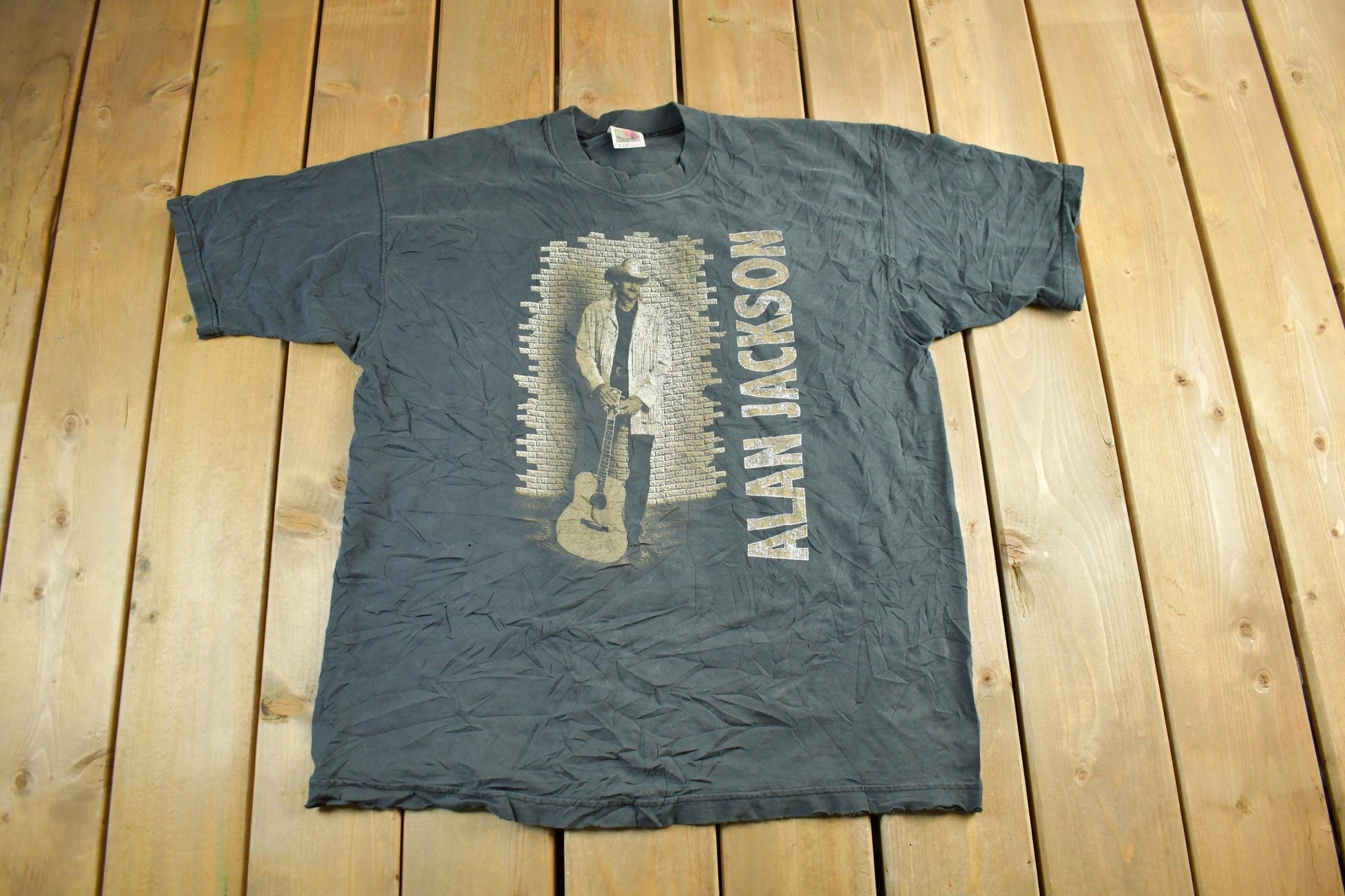 Vintage 1996 Alan Jackson Country Music Tour Graphic Band T-Shirt Men's XL