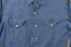 Vintage 1990s Wrangler Western Style Denim Snap Button Shirt