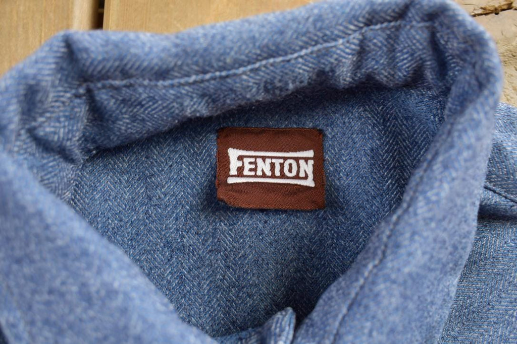 Vintage 1990s Fenton Western Style Denim Snap Button Shirt