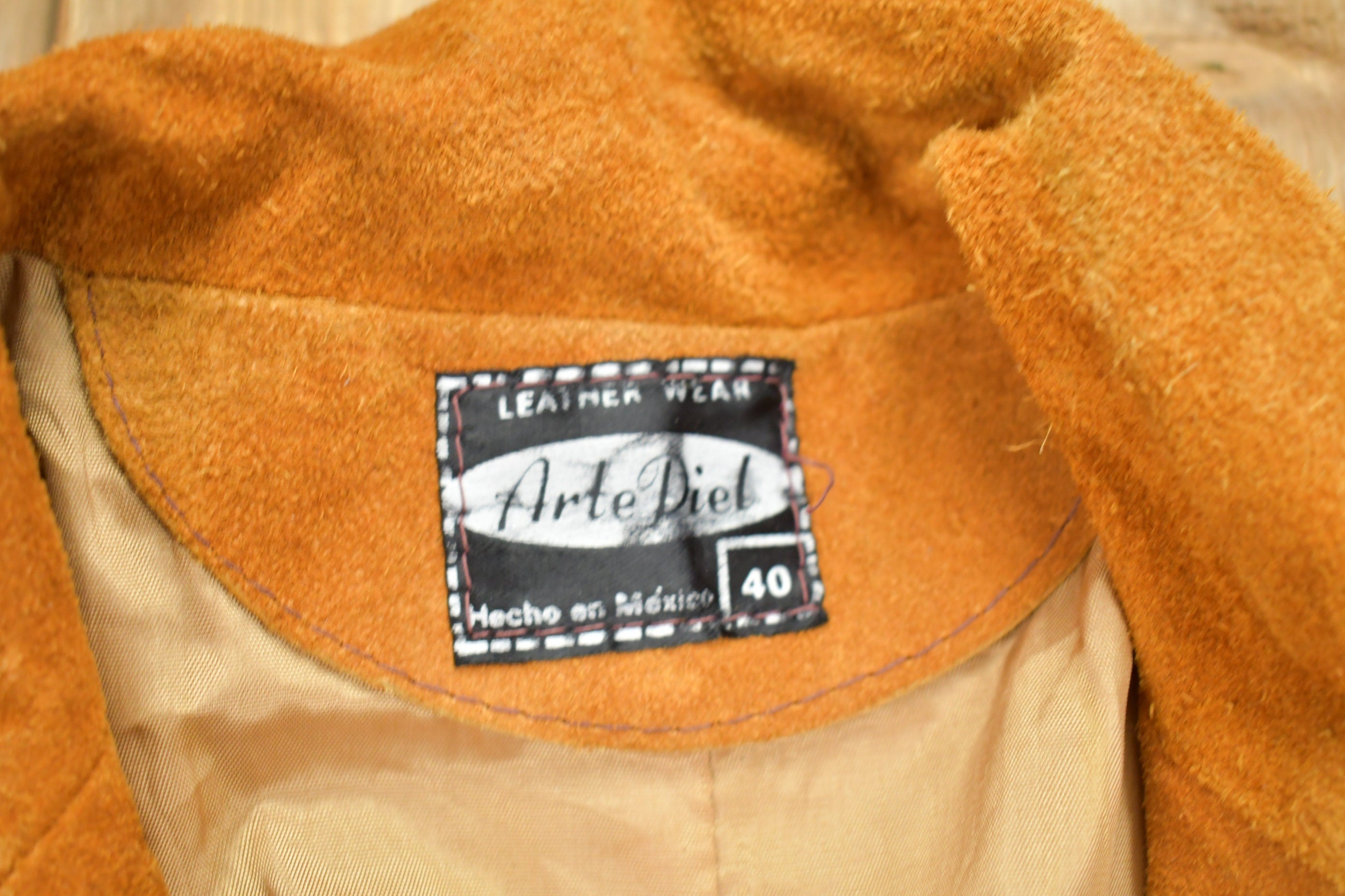 Vintage 1980s Arte Diel Suede Leather Blazer