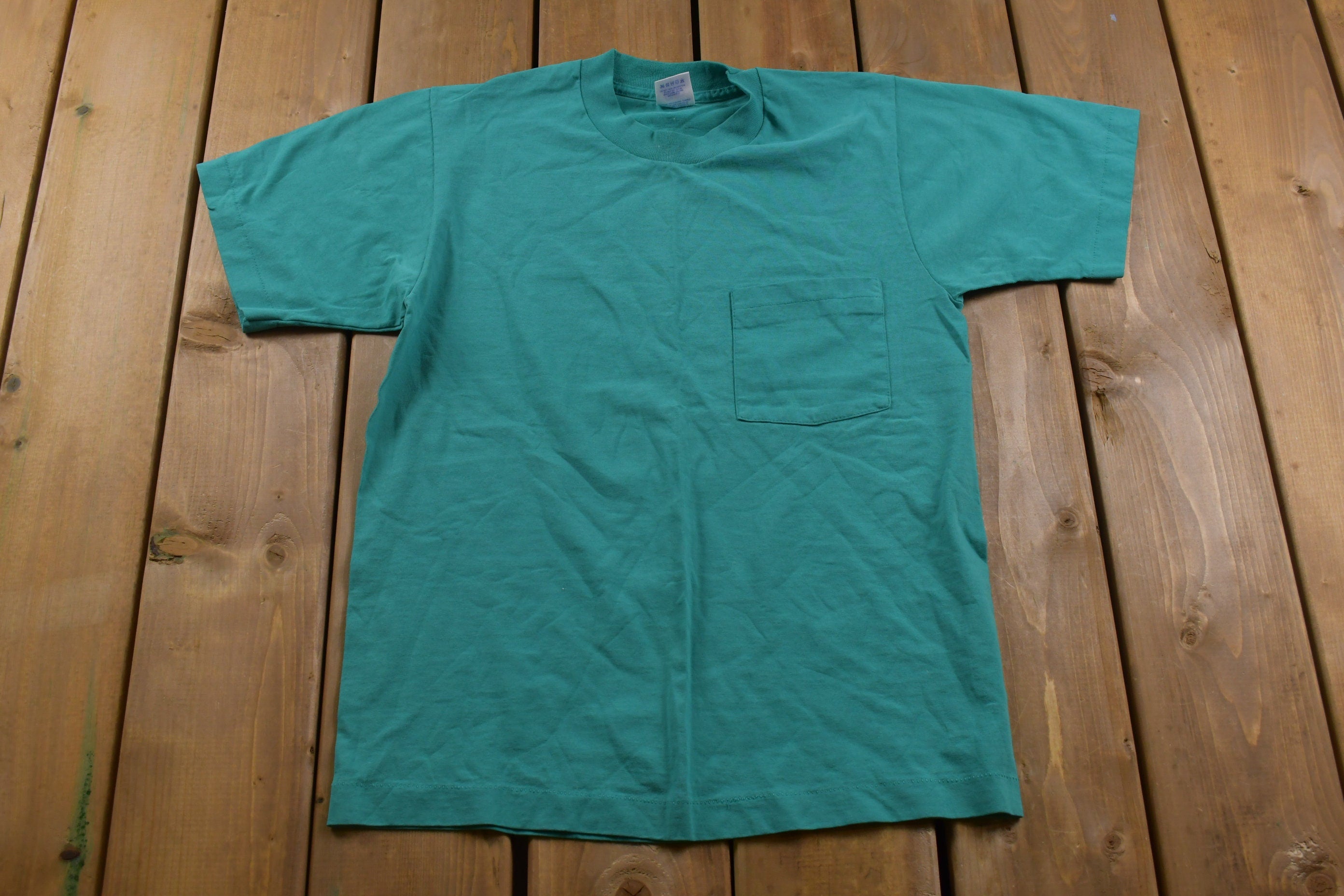 Vintage 1990s BVD Blank Pocket T-Shirt