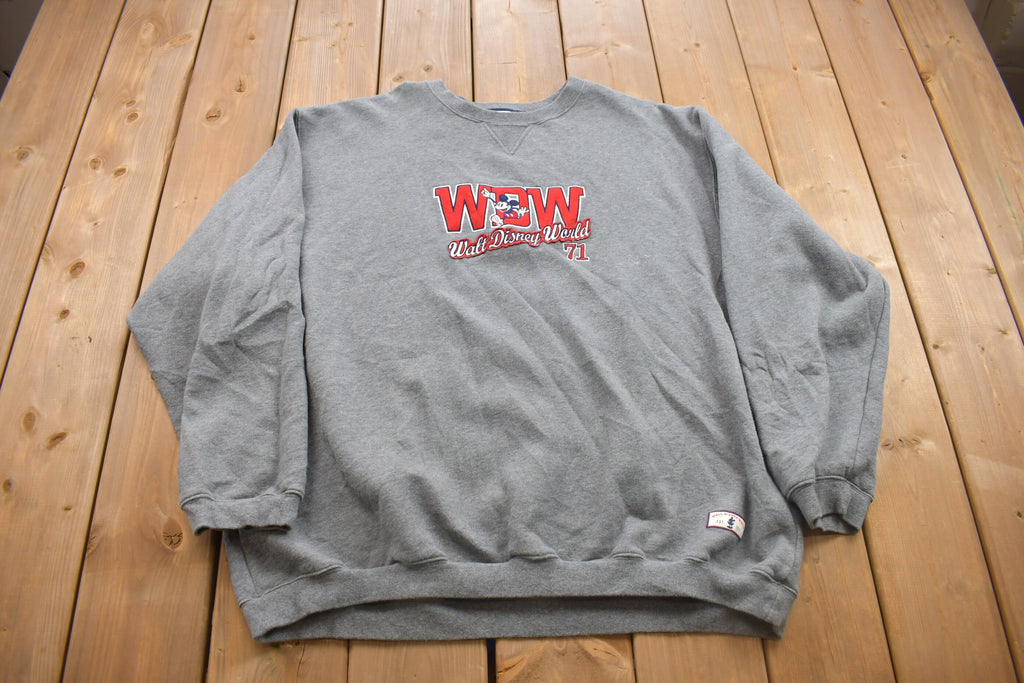 Vintage 1990s Walt Disney World Mickey Mouse Crewneck Sweatshirt