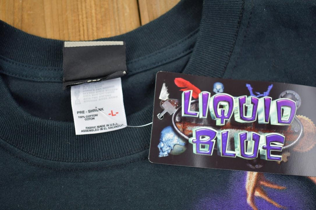 Vintage 1999 Liquid Blue Dragon Graphic With Tags