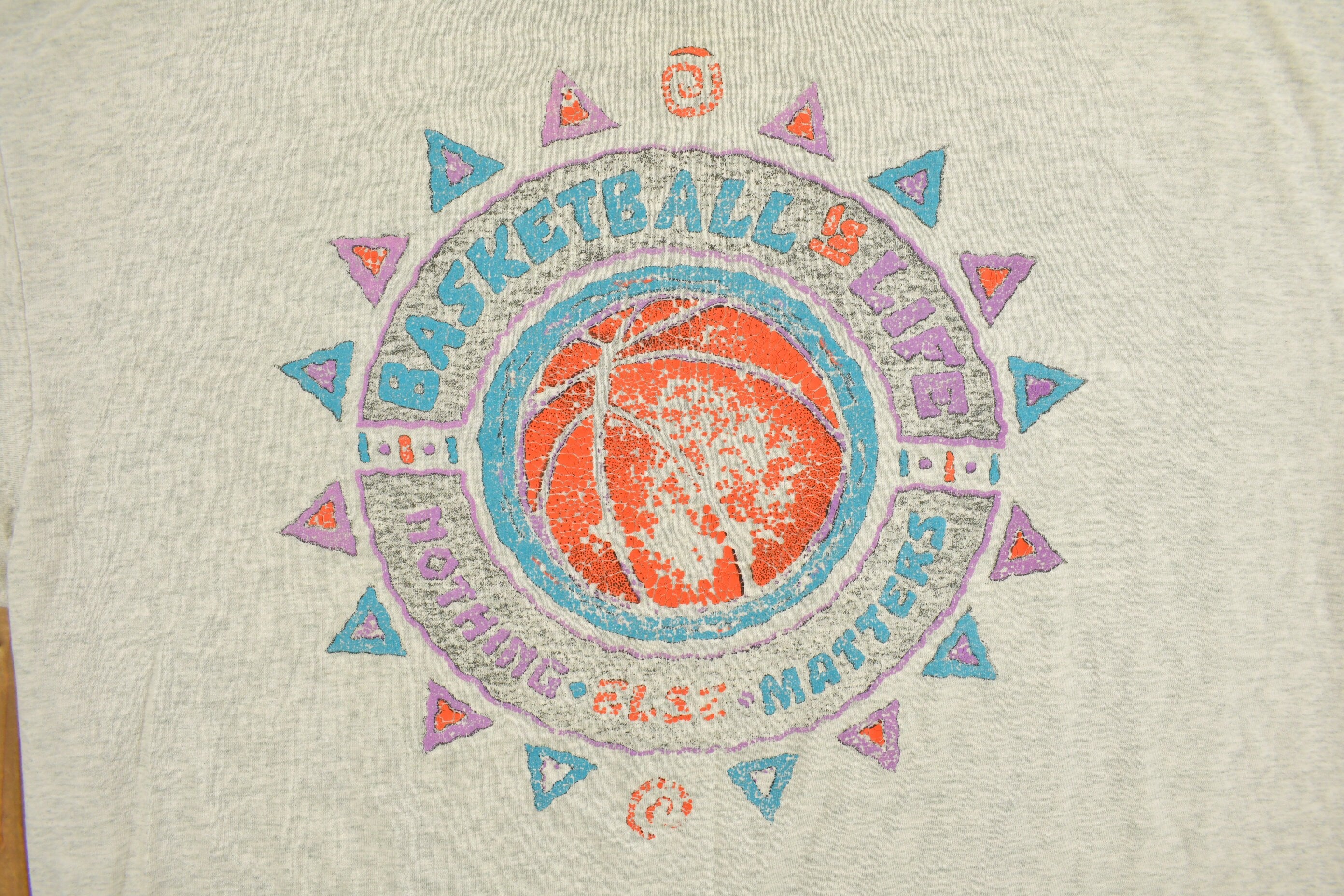 Vintage 1990s Hamilton Basketball Is Life Graphic T-Shirt