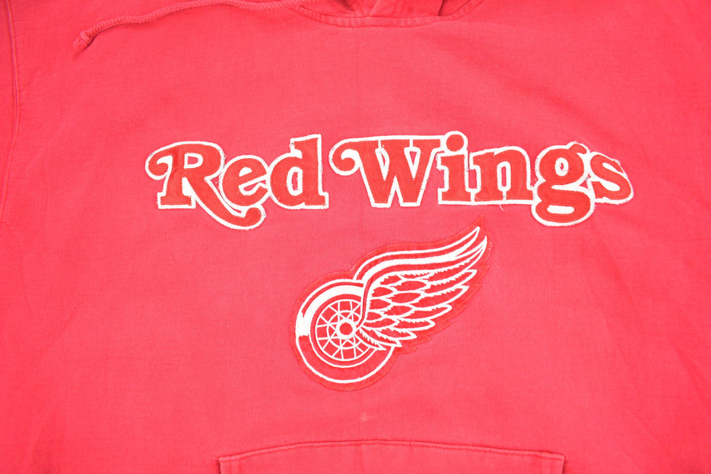 Vintage 1990s Detroit Red Wings NHL Embroidered Hoodie  90s Hoodie  Vintage Hockey  Made in Canada  Red Wings Fan Apparel