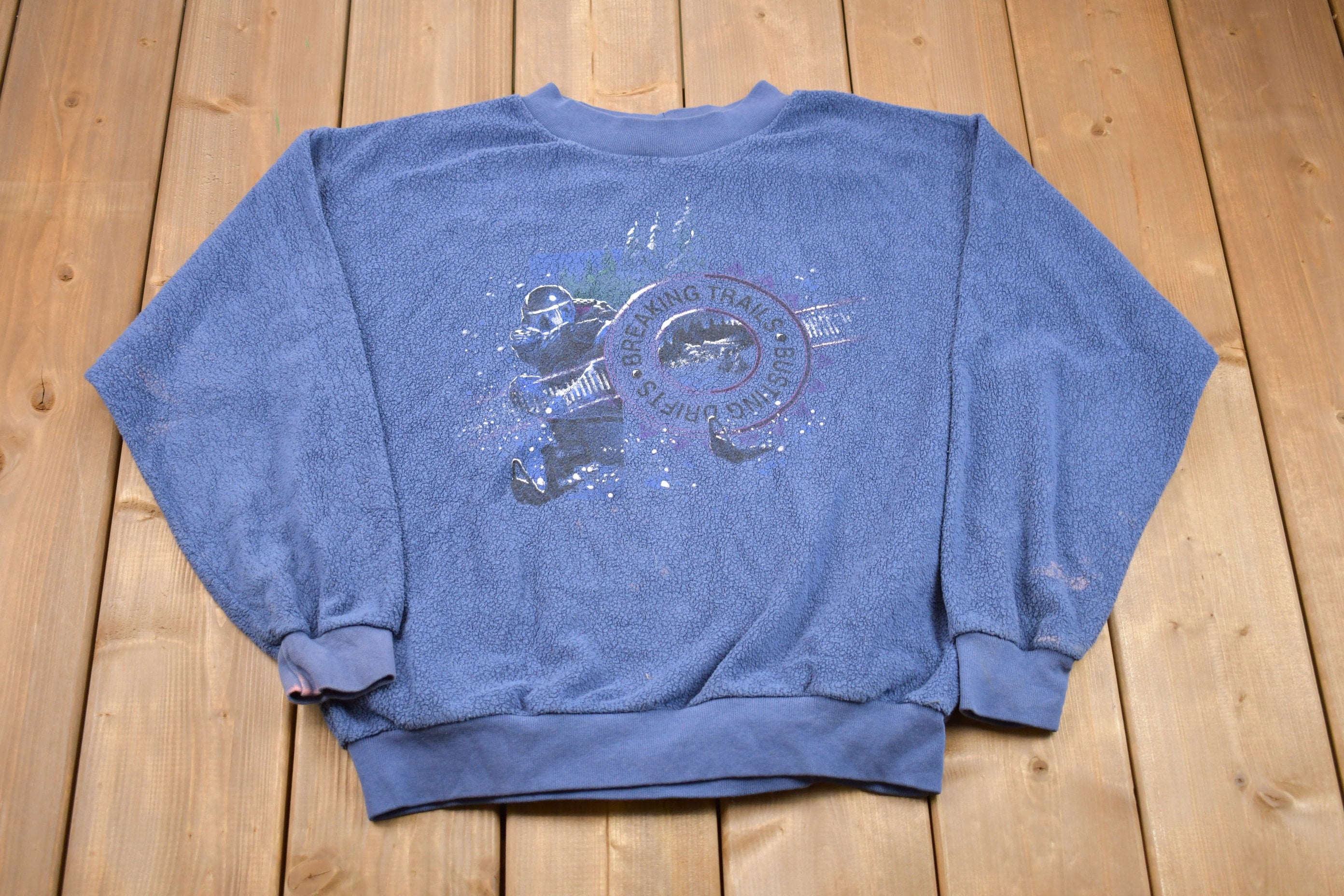 Vintage 1990s Snowmobile Trail Crewneck Sweatshirt