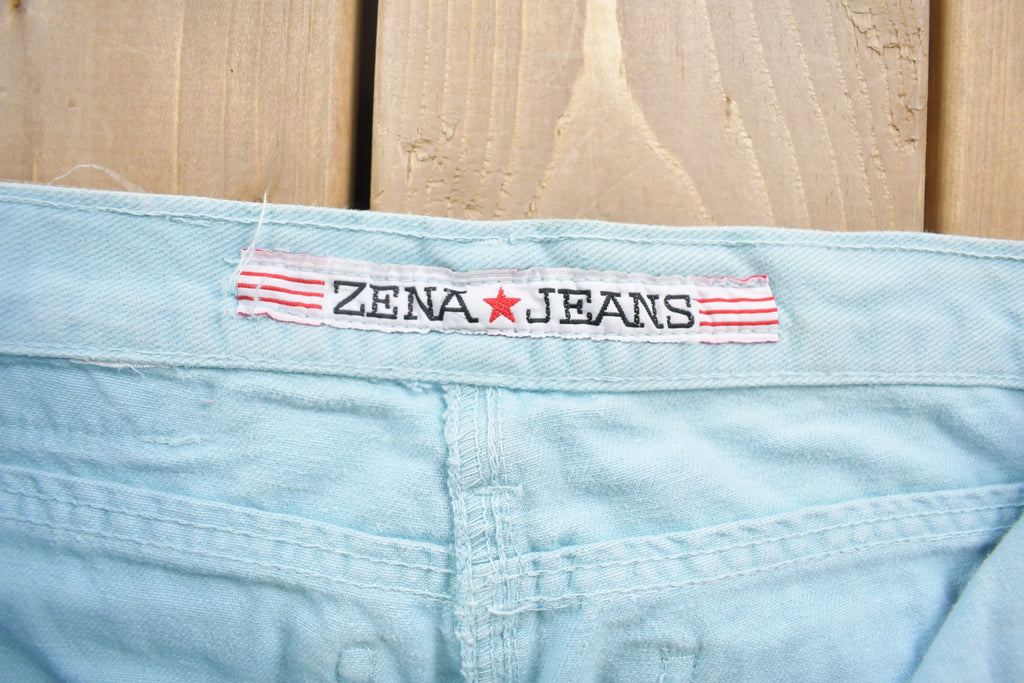 Vintage 1990's Zena Light Blue Denim Jeans Size 25 x 29