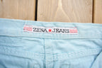 Vintage 1990's Zena Light Blue Denim Jeans Size 25 x 29