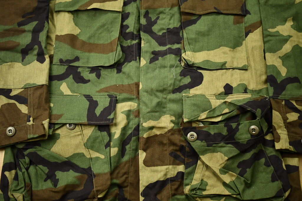 Vintage 1990s Camo Military Field Jacket
