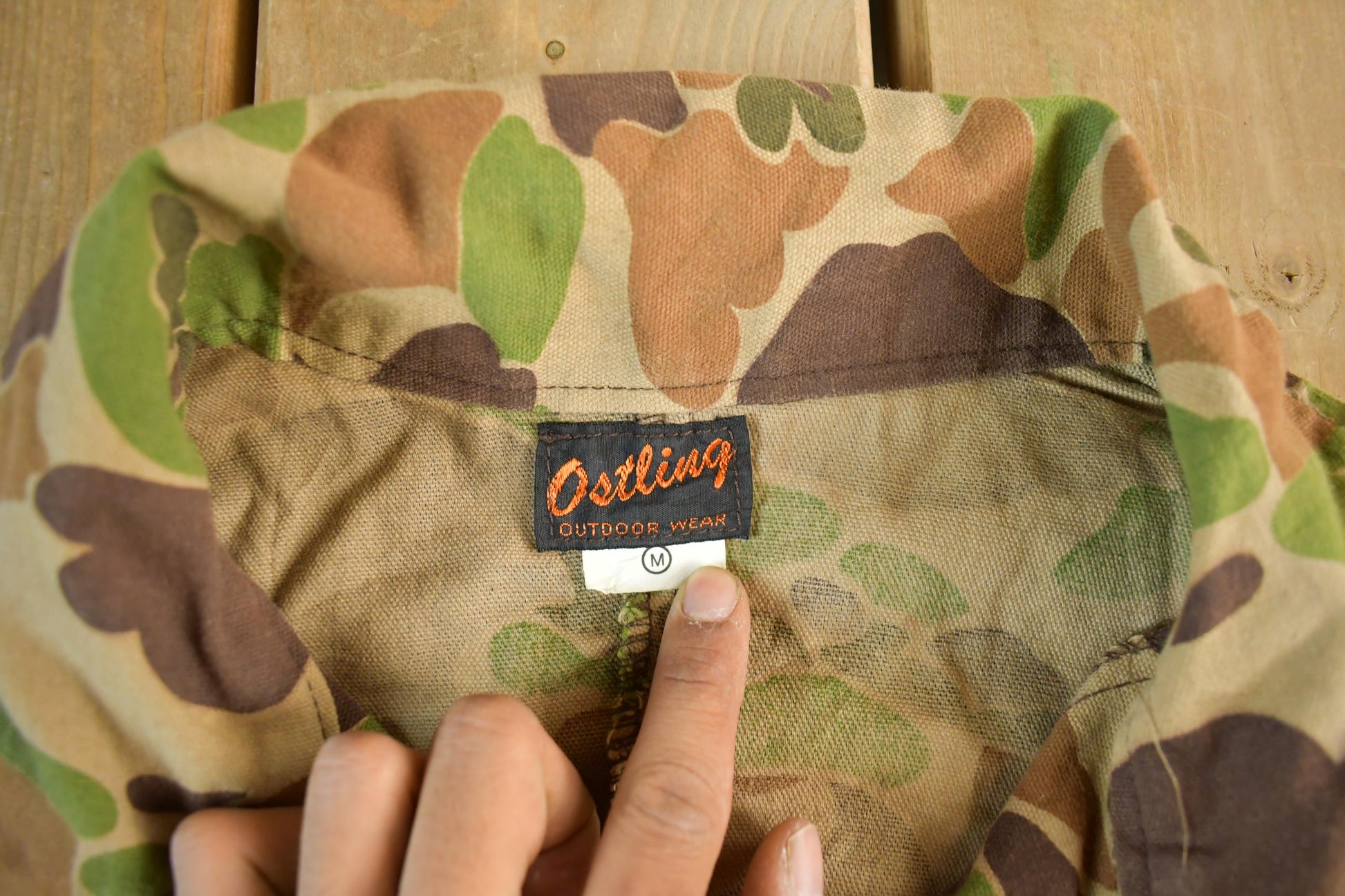 Vintage 1970s Ostling Camo Hunting Coveralls Men's 33 x 27