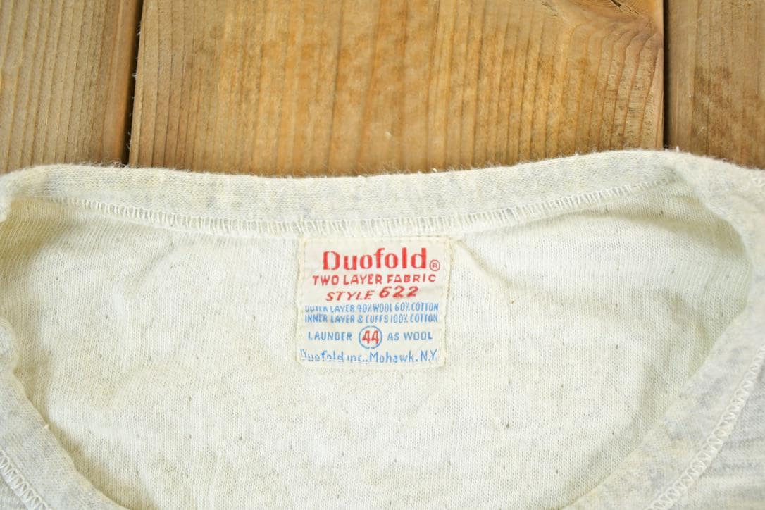 Vintage 1980s Duofold Two Layer Classic Crewneck Sweatshirt Mens S