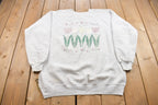 Vintage 1980s Hanes Tulip Patch Crewneck Sweatshirt