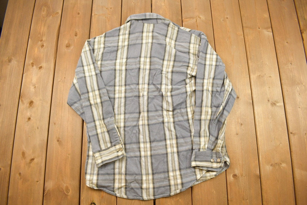 Vintage 1990s St Johns Bay Plaid Flannel Button Up Shirt