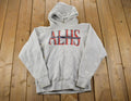 Vintage 1990s ALHS Tigers Hockey Reverse Grain University Collegiate Heavyweight Hoodie