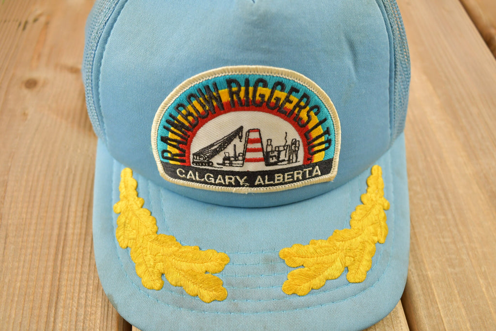 Vintage 1990s Rainbow Riggers Calgary Alberta Trucker Hat