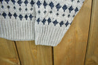 Vintage 1990s Towncraft Knit Abstract Pattern Crewneck Sweater Men's Large  Made In USA  90s Crewneck  Preppy Knits