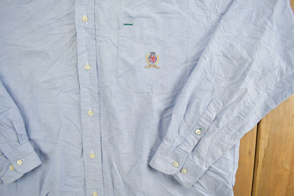 Vintage 1990s Tommy Hilfiger Blank Button Up Shirt