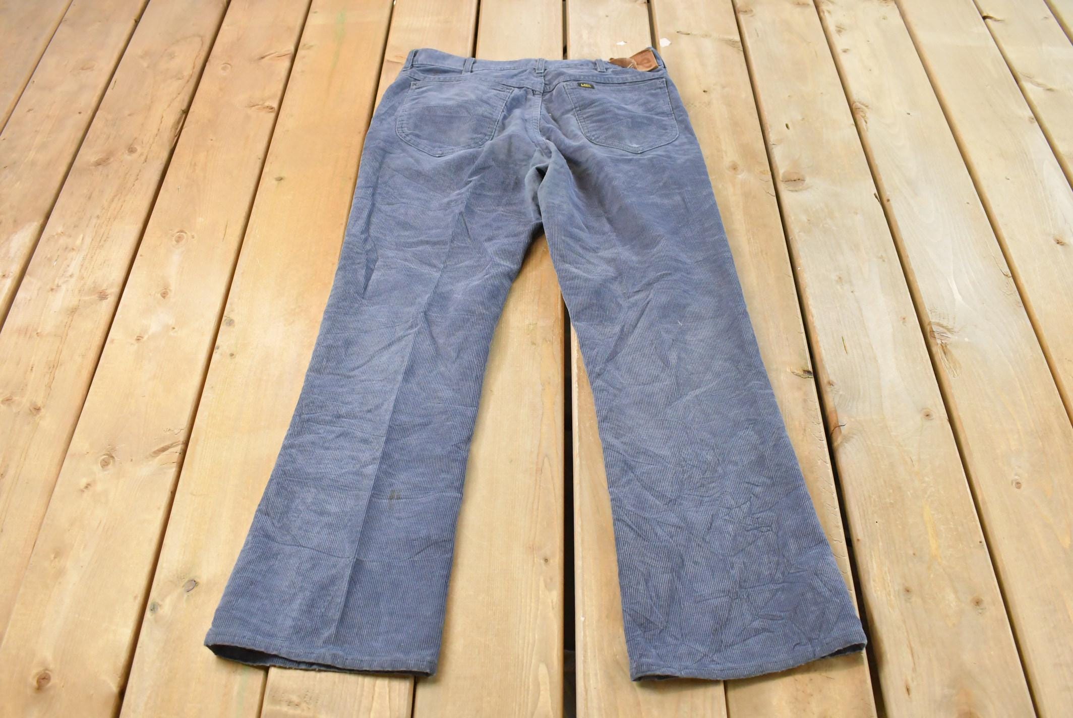 Vintage 1970s Lee Bell Bottom Corduroy Trousers Men's 31 x 30
