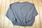 Vintage 1990s Hanes Blank Faded Black Boxy Crewneck Sweatshirt
