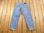 Vintage 1990s Harley Davidson Light Wash Denim Jeans Size 36 x 28
