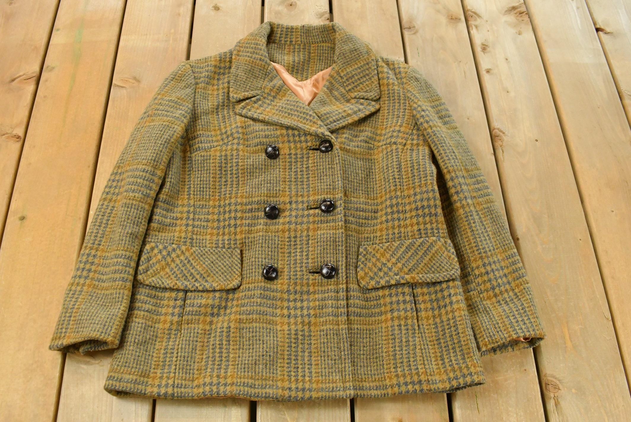 Vintage 1980s Wool Peacoat Women's Large /