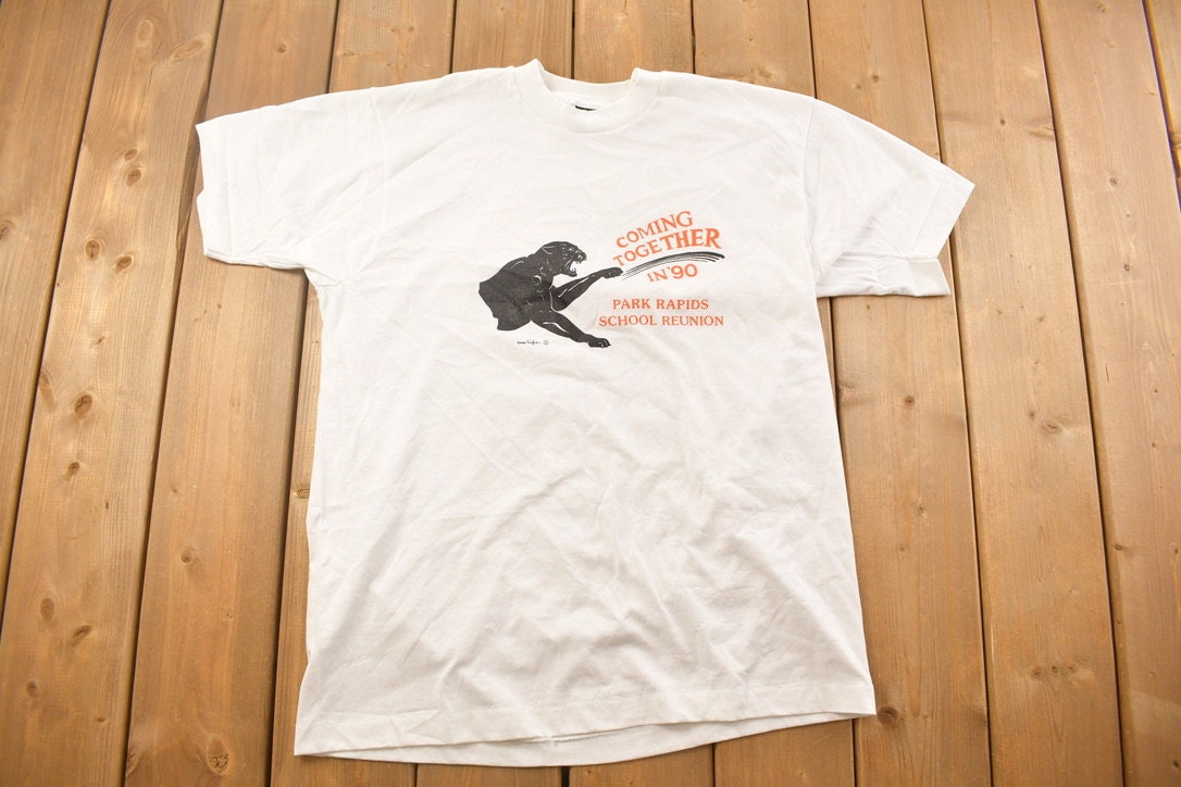 Vintage 1990 Park Rapids School Reunion Graphic T Shirt