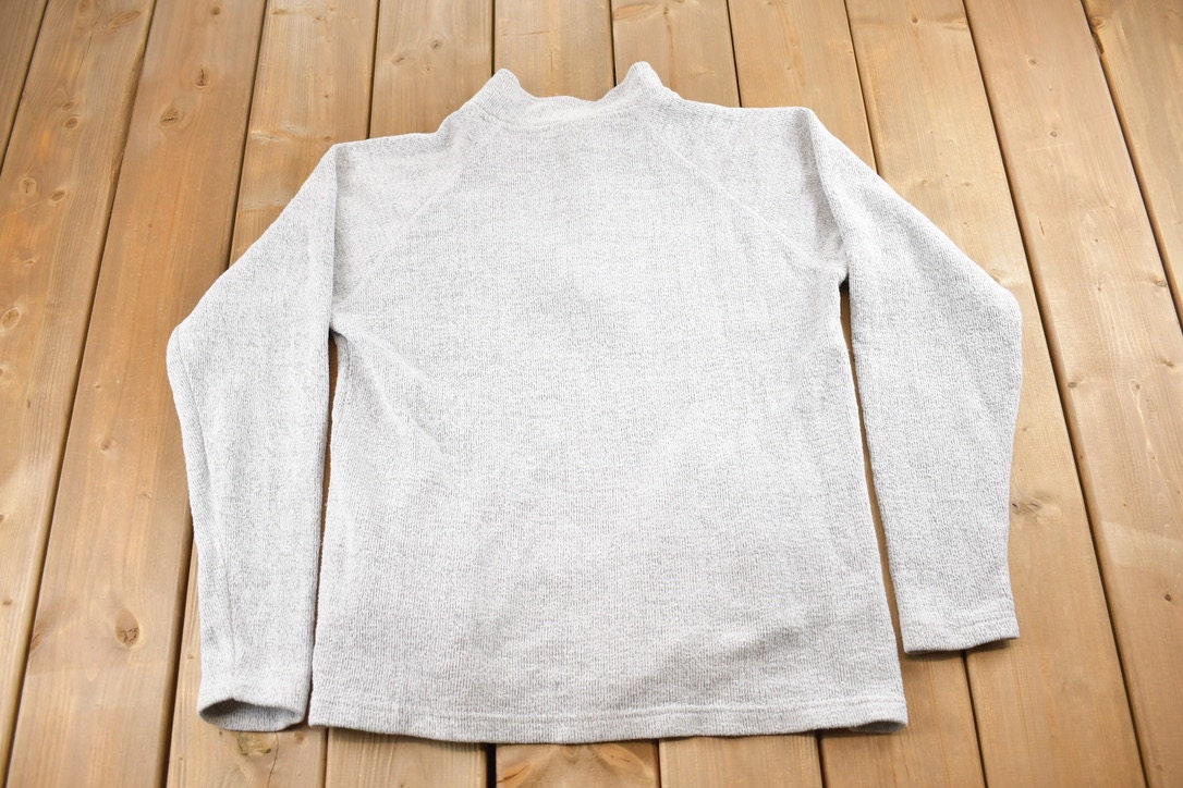 Vintage 1990s Clearwater Beach Florida Quarter Zip Sweatshirt