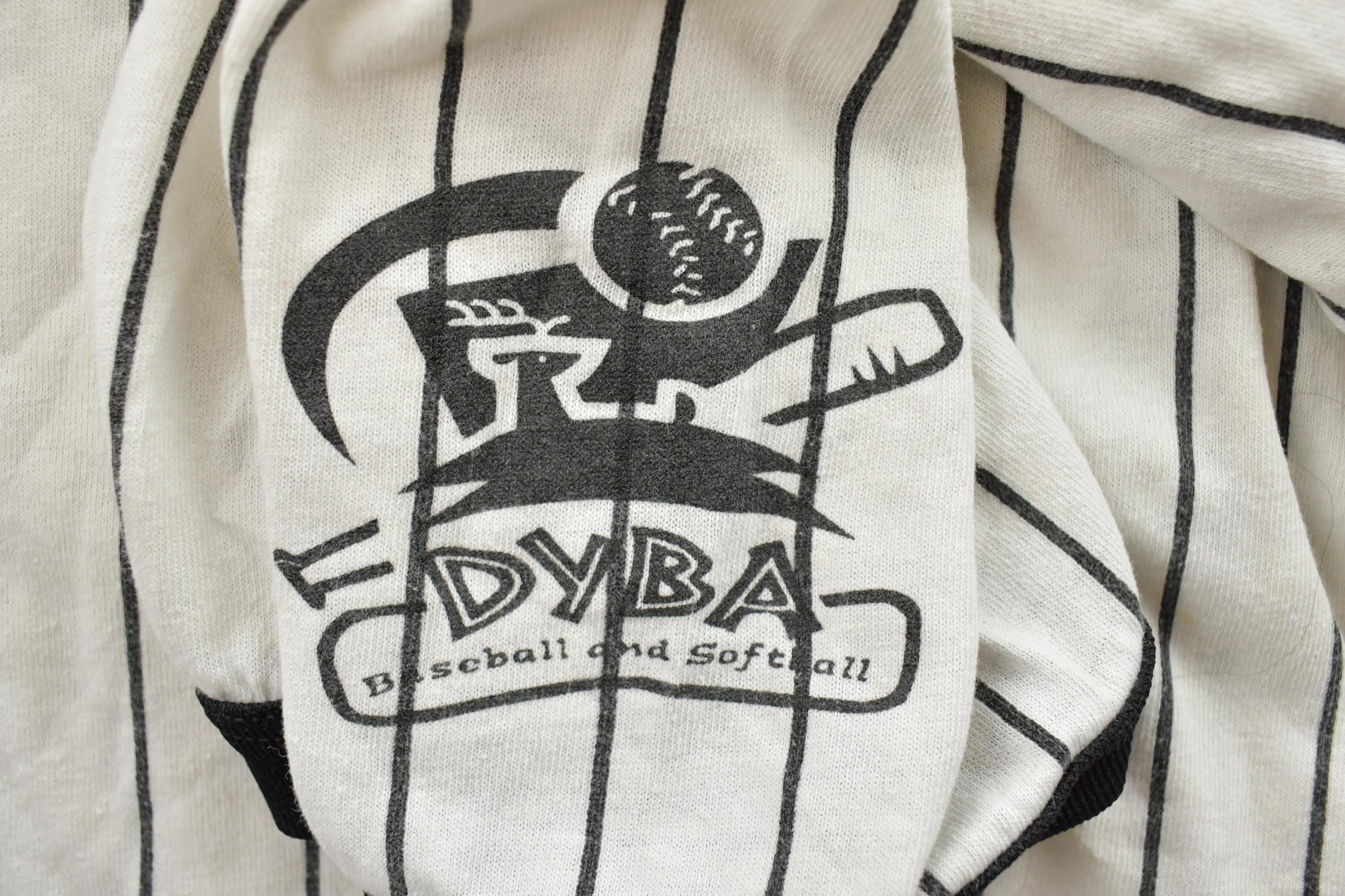 Vintage 1990s Chicago White Sox Striped MLB Baseball Majestic Graphic T-Shirt
