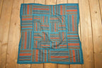 Vintage 1980s Abstract Geometric Pattern Scarf