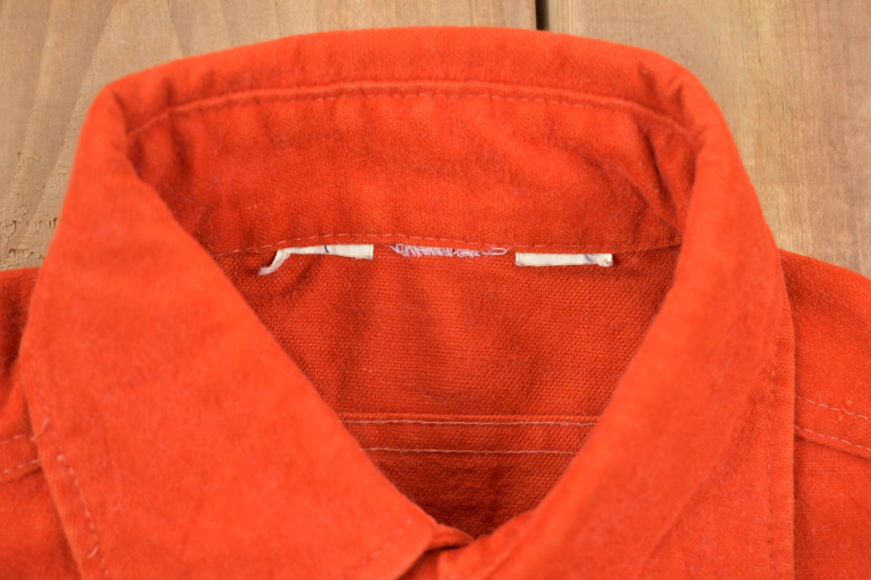 Vintage 1990s Orange Button Up Shirt