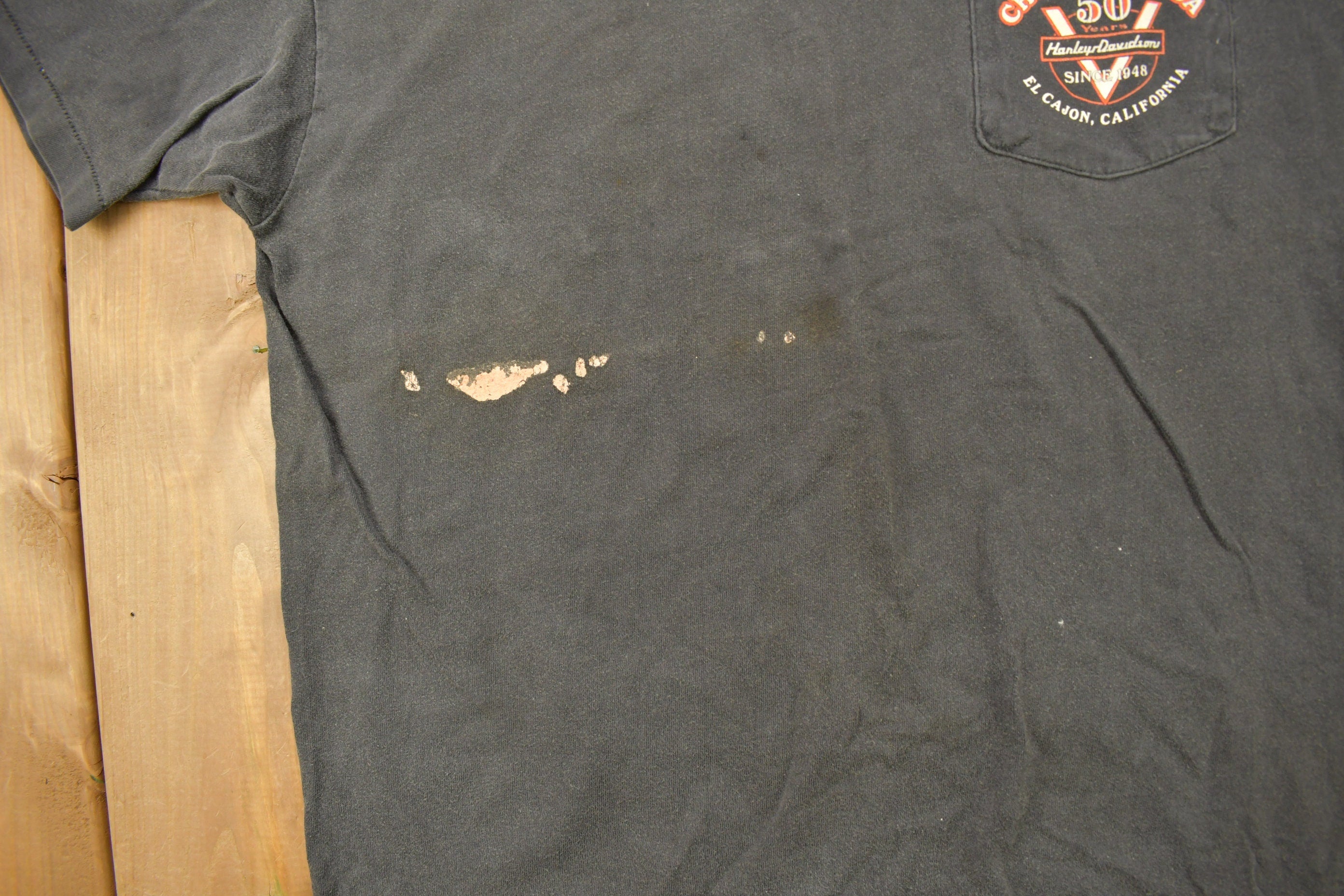 Vintage 1998 Chuck Holenda Harley Davidson El Cajon T-Shirt