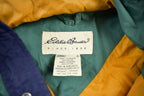 Vintage 1990s Eddie Bauer Green Hooded Windbreaker Jacket