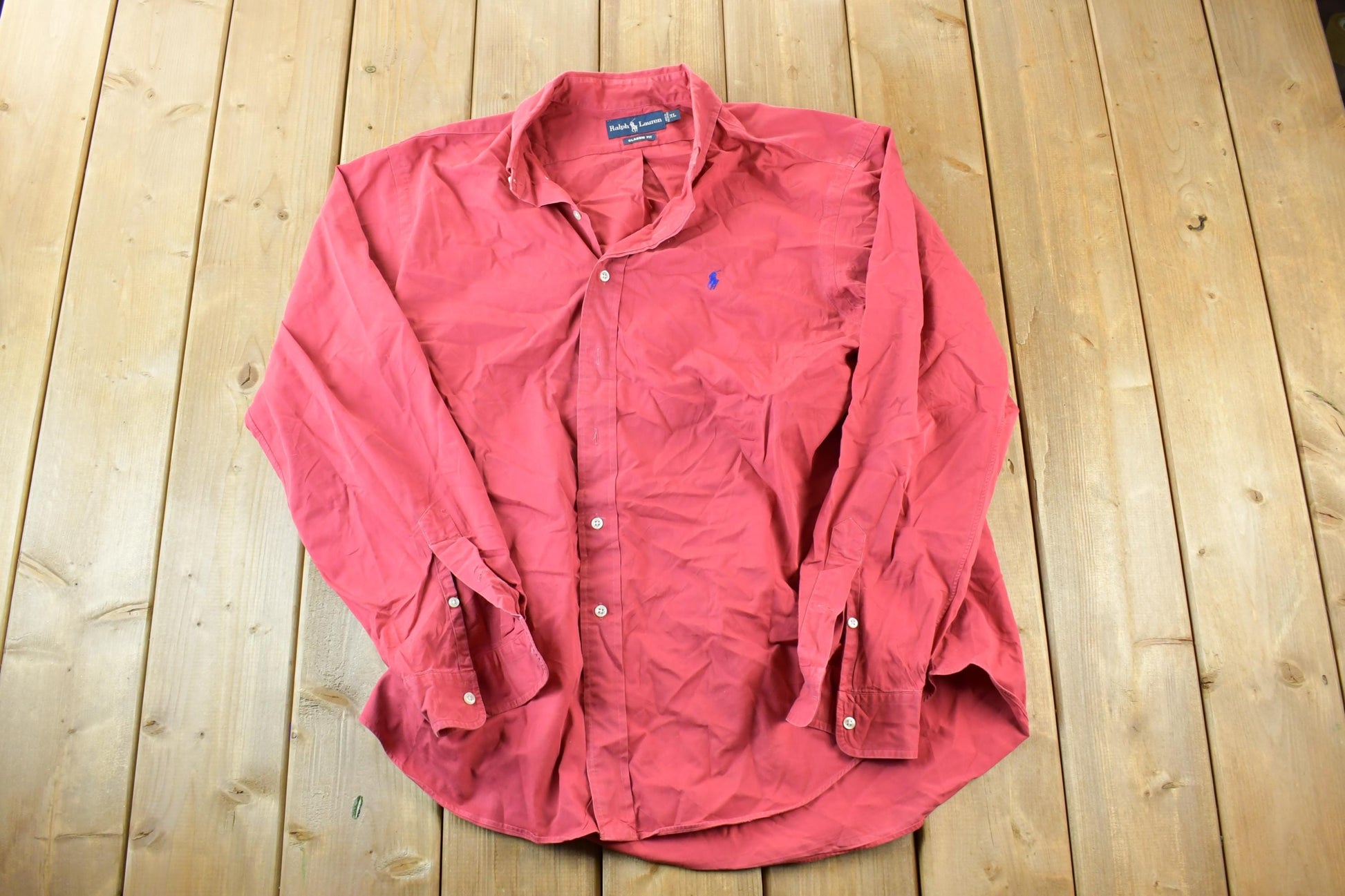 Vintage 90s Polo Ralph Lauren Solid Button Up Shirt