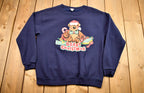 Vintage 1990s "Beary" Christmas Teddy Bear Sweater , 90s Holiday Crewneck , Winter Wear , Festive Graphic Print , Made In USA , Streetwear