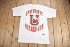 Vintage 1993 Scared Guy University Stanley Desantis Graphic T Shirt