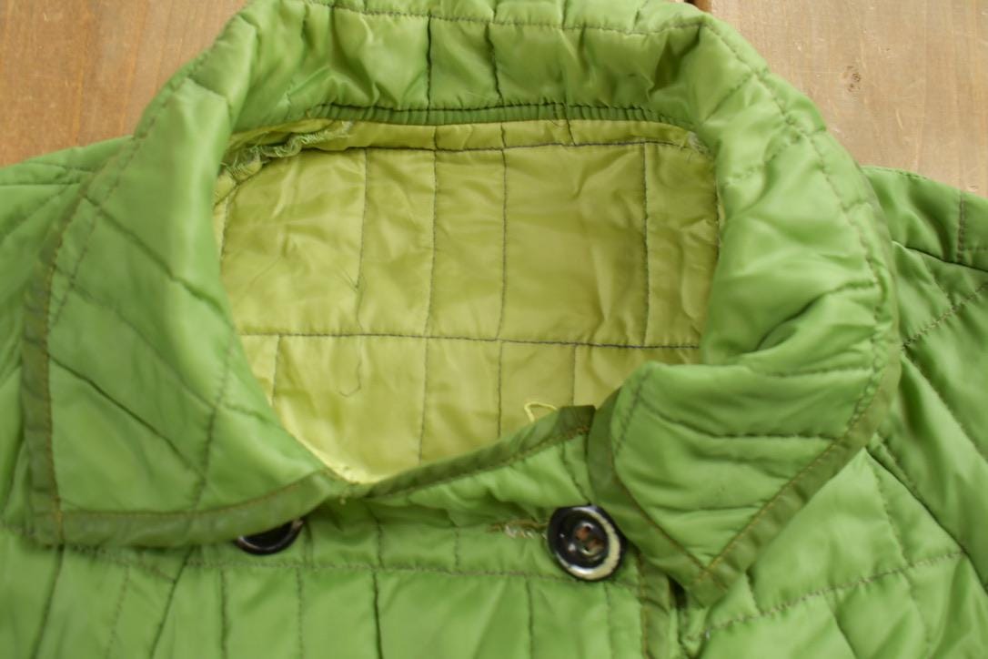 Vintage 1970s Quilted Overcoat Jacket
