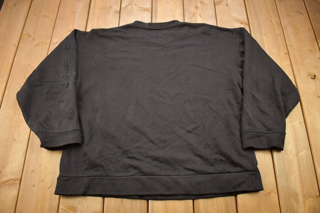 Vintage 1990s Blank Black Crewneck Sweatshirt