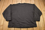Vintage 1990s Blank Black Crewneck Sweatshirt