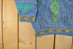 Vintage 1990s Coogi Blues 3D Abstract Knit Sweater Men's Large