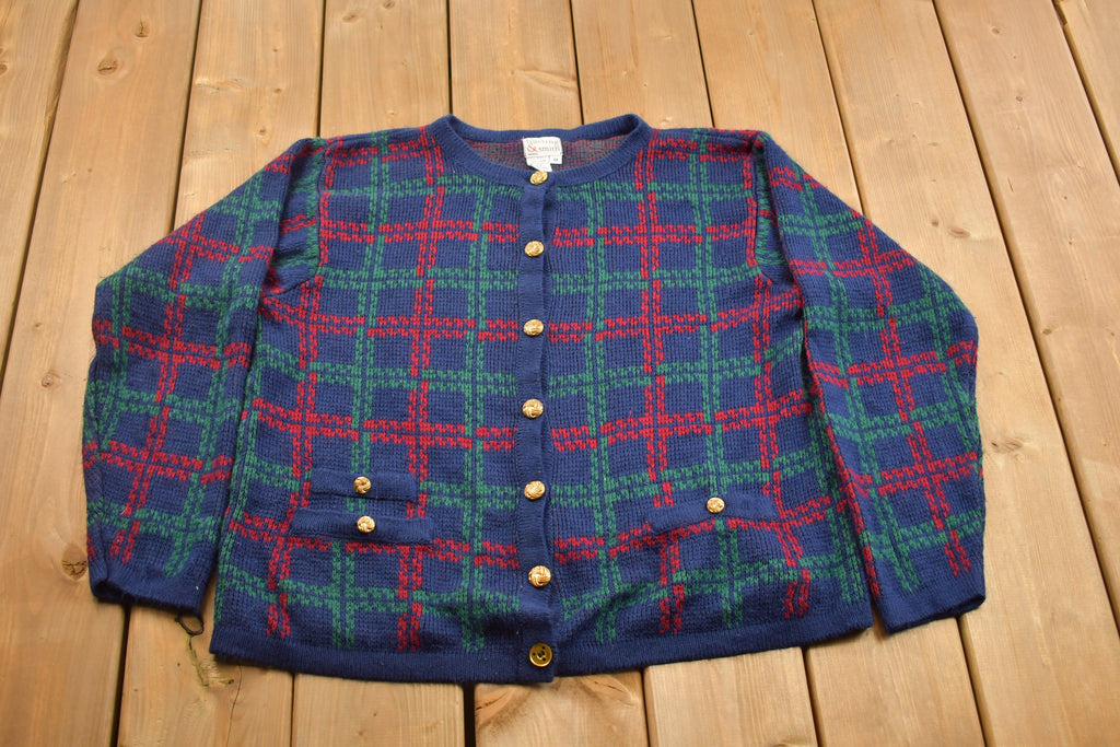 Vintage 1990s Hasting & Smith Knitted Cardigan Sweater